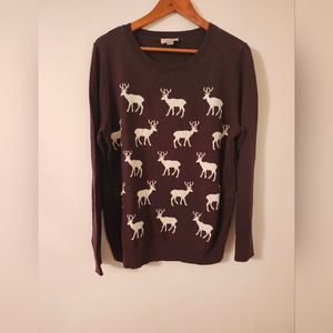 LOFT  Reindeer sweater sz XL